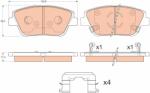TRW set placute frana, frana disc TRW GDB3540 (GDB3540)