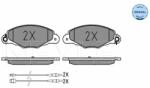 MEYLE set placute frana, frana disc MEYLE -ORIGINAL: True to OE. 025 231 3518/W (025 231 3518/W)
