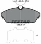 TEXTAR set placute frana, frana disc TEXTAR 2550801 (2550801)