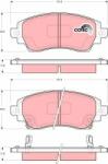 TRW set placute frana, frana disc TRW COTEC GDB3333 (GDB3333)