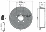 TEXTAR Tambur frana TEXTAR 94028100 (94028100)