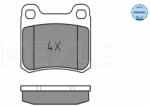 MEYLE set placute frana, frana disc MEYLE -ORIGINAL: True to OE. 025 206 8713 (025 206 8713)