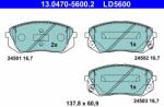 ATE set placute frana, frana disc ATE Ceramic 13.0470-5600.2 (13.0470-5600.2)