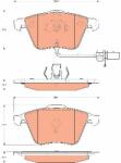 TRW set placute frana, frana disc TRW GDB1689 (GDB1689) - automobilus