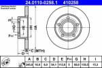 ATE Disc frana ATE 24.0110-0258.1 (24.0110-0258.1)