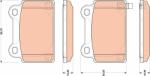 TRW set placute frana, frana disc TRW GDB3488 - automobilus