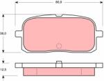 TRW set placute frana, frana disc TRW GDB3225 (GDB3225)