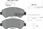 TEXTAR set placute frana, frana disc TEXTAR Q+ 2446705 (2446705)