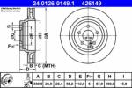 ATE Disc frana ATE 24.0126-0149.1 (24.0126-0149.1)