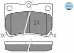 MEYLE set placute frana, frana disc MEYLE 025 243 2315/W - automobilus