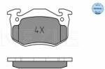 MEYLE set placute frana, frana disc MEYLE -ORIGINAL: True to OE. 025 206 3415 (025 206 3415)