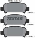 TEXTAR set placute frana, frana disc TEXTAR 2357202 (2357202)