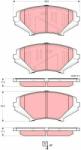 TRW set placute frana, frana disc TRW GDB3356 (GDB3356)