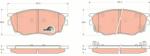 TRW set placute frana, frana disc TRW COTEC GDB3309 (GDB3309)