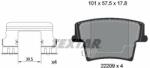 TEXTAR set placute frana, frana disc TEXTAR Q+ 2220903 (2220903)