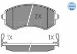MEYLE set placute frana, frana disc MEYLE -ORIGINAL: True to OE. 025 235 0216/W (025 235 0216/W)
