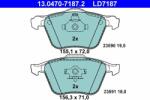 ATE set placute frana, frana disc ATE Ceramic 13.0470-7187.2 (13.0470-7187.2)