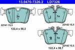 ATE set placute frana, frana disc ATE Ceramic 13.0470-7326.2 (13.0470-7326.2)