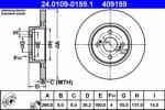 ATE Disc frana ATE 24.0109-0159.1 (24.0109-0159.1)