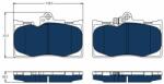 TRW set placute frana, frana disc TRW ELECTRIC BLUE GDB3398BTE (GDB3398BTE)