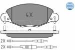 MEYLE set placute frana, frana disc MEYLE -ORIGINAL: True to OE. 025 232 7318 (025 232 7318)