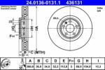 ATE Disc frana ATE 24.0136-0131.1 (24.0136-0131.1)