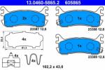 ATE set placute frana, frana disc ATE 13.0460-5865.2 (13.0460-5865.2)