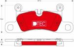 TRW set placute frana, frana disc TRW DTEC COTEC GDB1875DTE (GDB1875DTE)