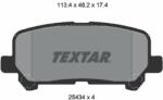 TEXTAR set placute frana, frana disc TEXTAR 2543403 (2543403)