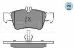 MEYLE set placute frana, frana disc MEYLE -PD: Advanced performance and design. 025 233 3416/PD (025 233 3416/PD)