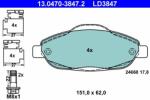 ATE set placute frana, frana disc ATE Ceramic 13.0470-3847.2 (13.0470-3847.2)