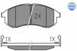 MEYLE set placute frana, frana disc MEYLE -ORIGINAL: True to OE. 025 238 7914/W (025 238 7914/W)