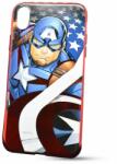 MARVEL Husă Marvel TPU iPhone XR Captain America model 004 (licenta) - crom rosu