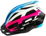 Salutoni - Női kerékpáros sisak - Kék Fehér Rózsaszín - 58-61 cm