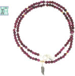  Colier din Granat Rotund Fatetat 2x2 mm - Accesorii de Gold Filled