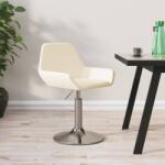 vidaXL Scaun de bar, crem, material textil (339350)
