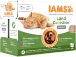 Iams 12x85g IAMS Advanced Nutrition Adult Land Mix szószban nedves macskatáp
