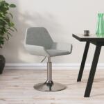 vidaXL Scaun de bar, gri deschis, material textil (339348)