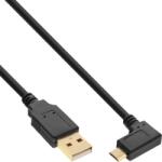 InLine Cablu USB 2.0-A la micro USB-B unghi 90 grade T-T 0.5m, InLine IL31705T (IL31705T)