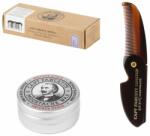 Captain Fawcett Ajándékkészlet bajuszviasszal és összecsukható bajuszfésűvel Cpt. Fawcett (CF. 87T) - Private Stock