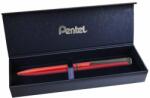Pentel Rollertoll 0, 35mm, fém matt piros test, pentel energel prémium bl (PENBL2507B)