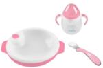 Nuvita Set 2 linguri de silicon, roz pastel (BD5350555013990) Set pentru masa bebelusi