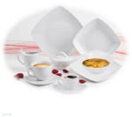 Rotberg Porcelain Cukortartó fedővel 30 cl Rotberg Porcelain® Quadrat, négyszögletes fehér porcelán