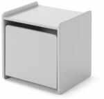VIPACK Noptieră "Kiddy", cu ușă, gri rece, lemn KINA1215 (442716)