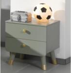 VIPACK Noptieră "Billy", 2 sertare, verde măsliniu, lemn BINA2216 (442694)