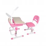 Vipack Birou reglabil pentru copii „Comfortline 301 cu scaun, roz/alb CLBU30113 (442704)