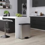 Keter Coș de gunoi cu pedală „Deco, 65 L, argintiu 253061 (442066) Cos de gunoi