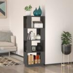 vidaXL Bibliotecă/Separator cameră, gri, 51x25x132 cm lemn masiv pin (814041) Biblioteca