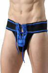 MOB Fetish Football Jockstrap Blue XL