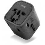Uniq Voyage univerzális töltőadapter (All in One), szürke, 10W